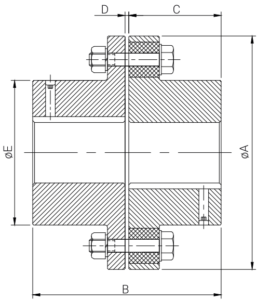 HYL0 FLEXIBLE COUPLING WITH PLAIN BUSHES HPB SERIES