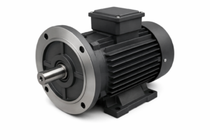 Industrial AC Motor Close Up Shot